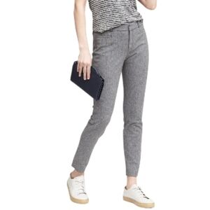 Banana Republic Sloan Gray Texture Dress Pants Slim Ankle Career Classic Chic 12